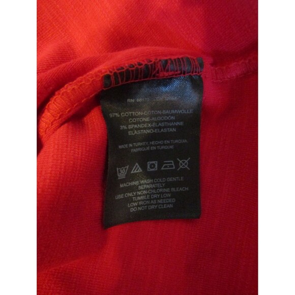 Free People Ellery Top Red Puff Sleeve Pullover Form Fitting NWOT Womens Size S - Picture 7 of 7